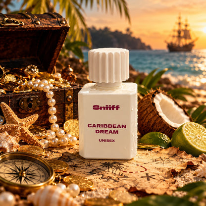 Sniiff Caribbean Dream 50ml Oud parfum – treasure chest at sunset