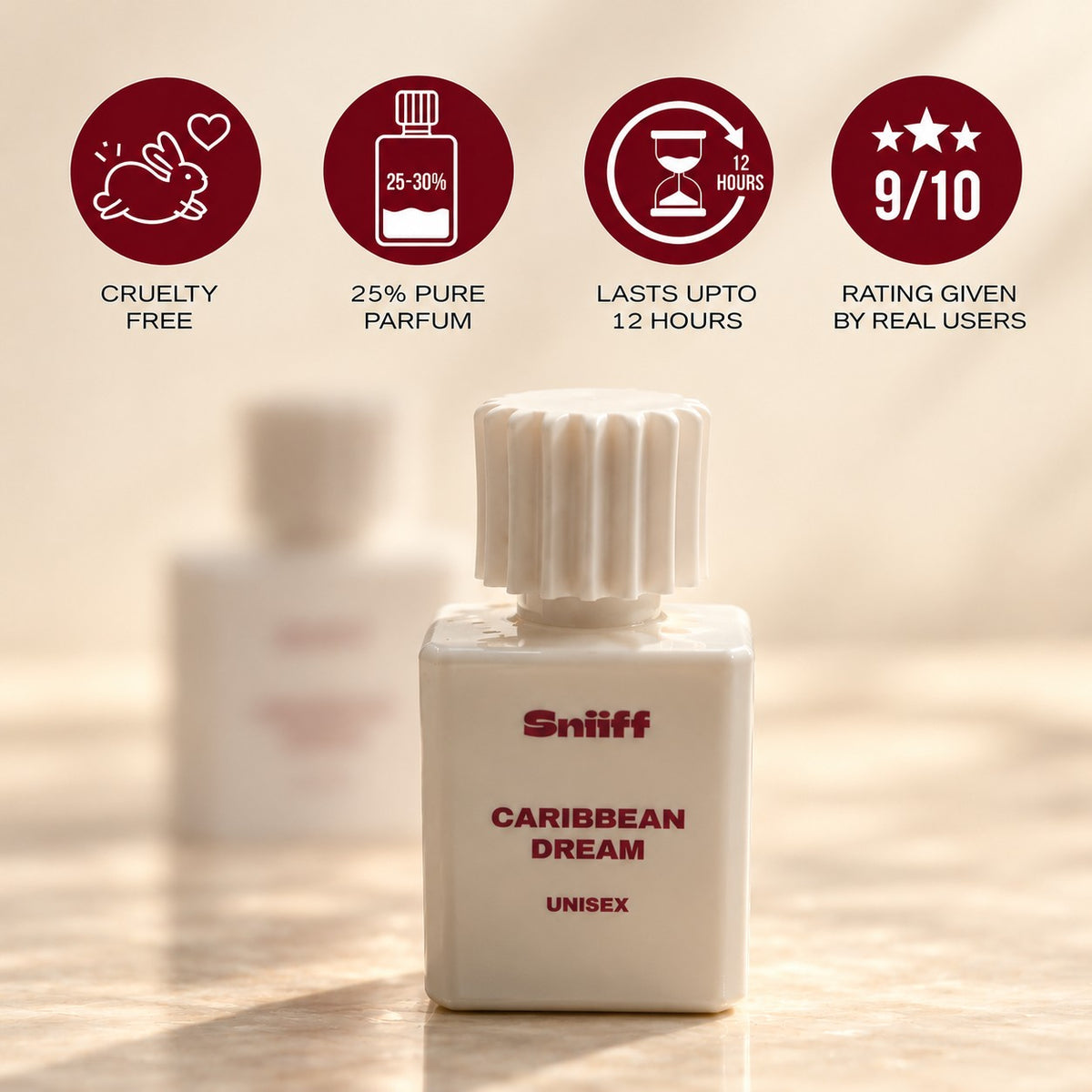 Sniiff Caribbean Dream 50ml Oud parfum – cruelty free, 25% pure parfum, lasts up to 12 hours