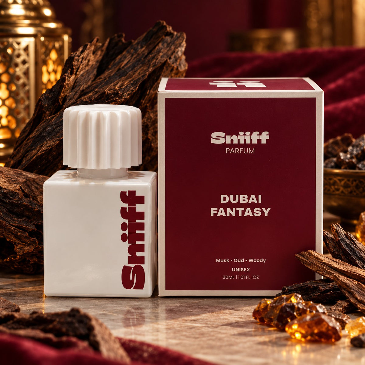 Sniiff Dubai Fantasy 30ml Oud parfum – bottle with box