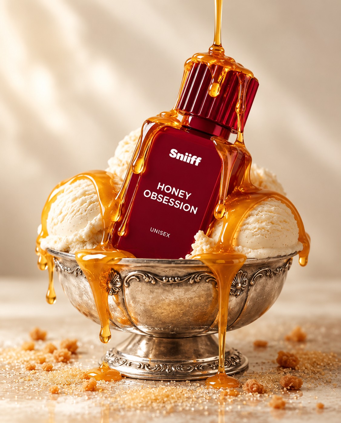 Sniiff Honey Obsession 100ml Oud parfum – honey and vanilla still life