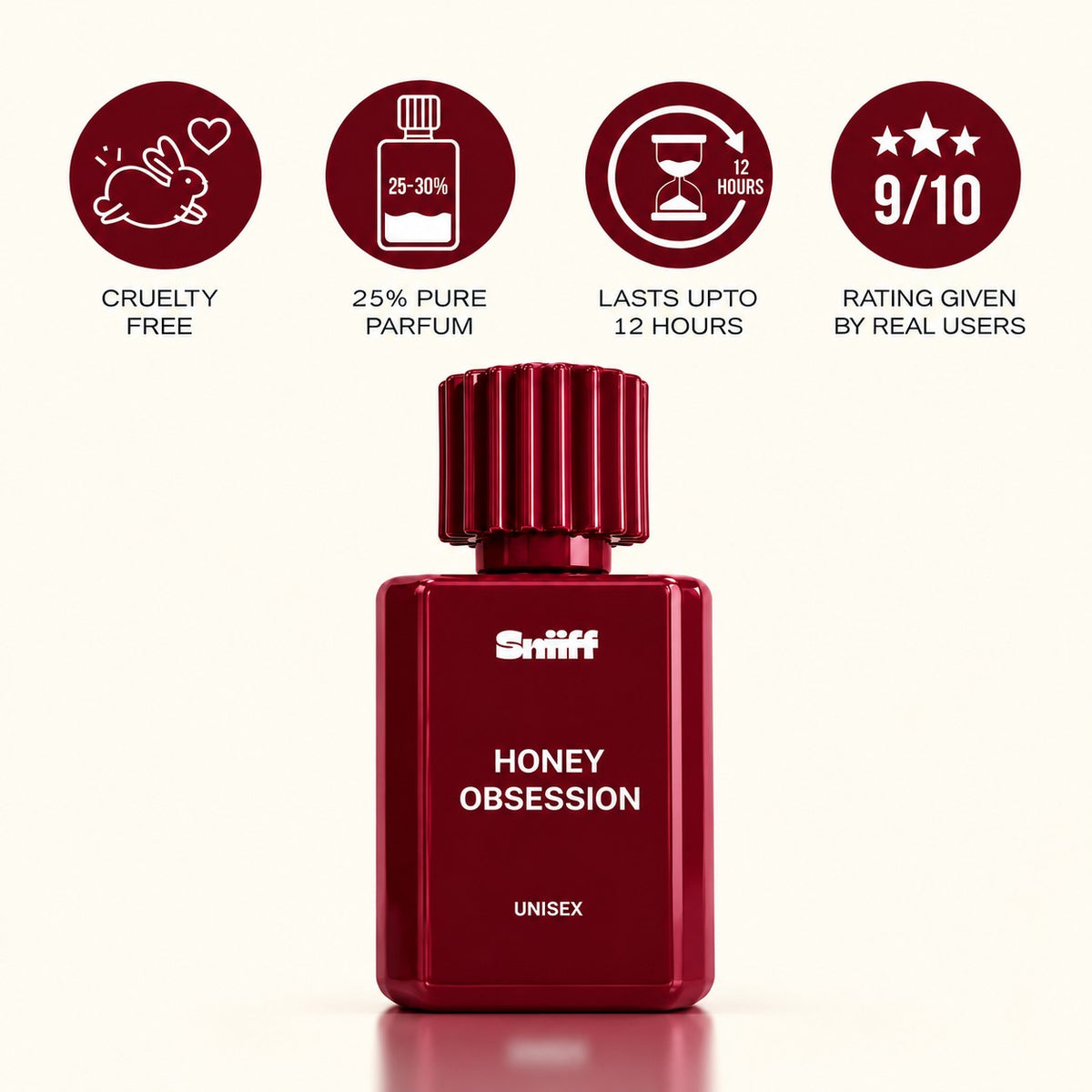 Sniiff Honey Obsession 100ml Oud parfum – cruelty free, 25% pure parfum, lasts up to 12 hours
