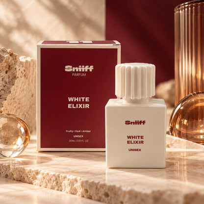 Sniiff White Elixir 30ml Oud parfum – bottle with box