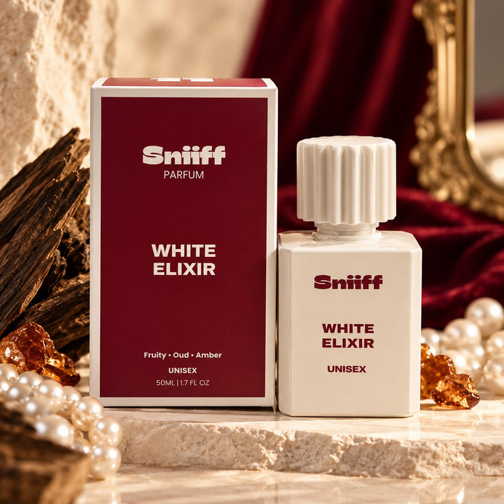 Sniiff White Elixir 50ml Oud parfum – bottle with box